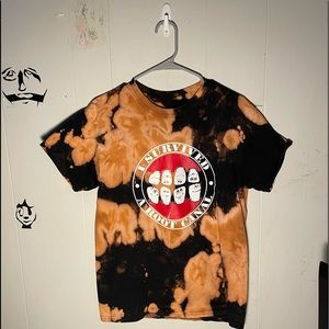“I survived a root canal” t shirt hand dyed mens m